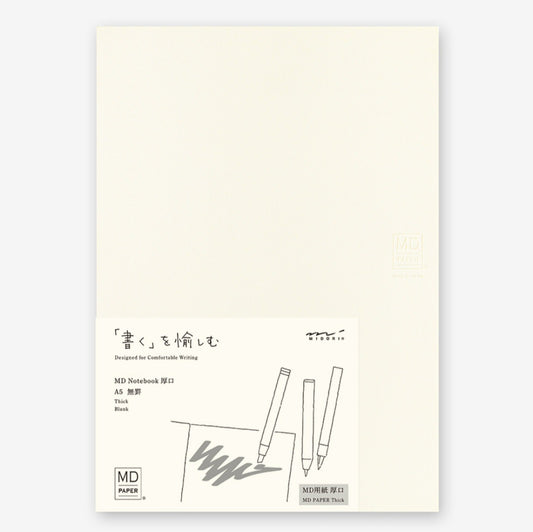 MD Paper Notebook A5 Thick Blank