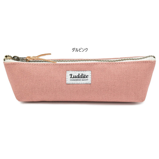 Luddite NO.8 CANVAS BOAT PENCASE Dull Pink