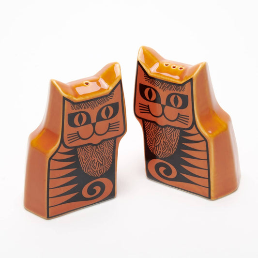 Magpie X Hornsea Cat Cruet Set - Orange