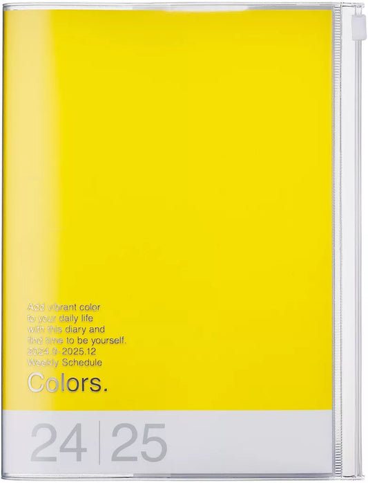 Mark's A5 Sept 2024 - Dec 2025 Diary (Yellow)