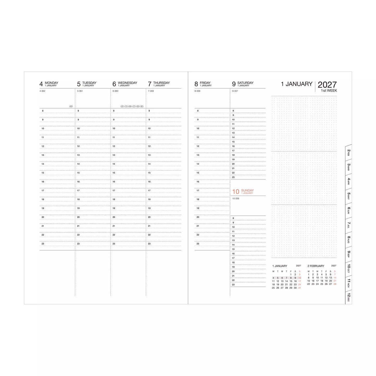 Mark's Inc Colors 2027 A6 Diary