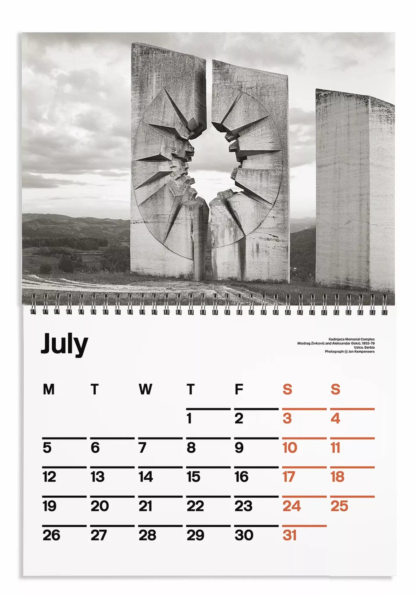 Brutalist Calendar 2027
