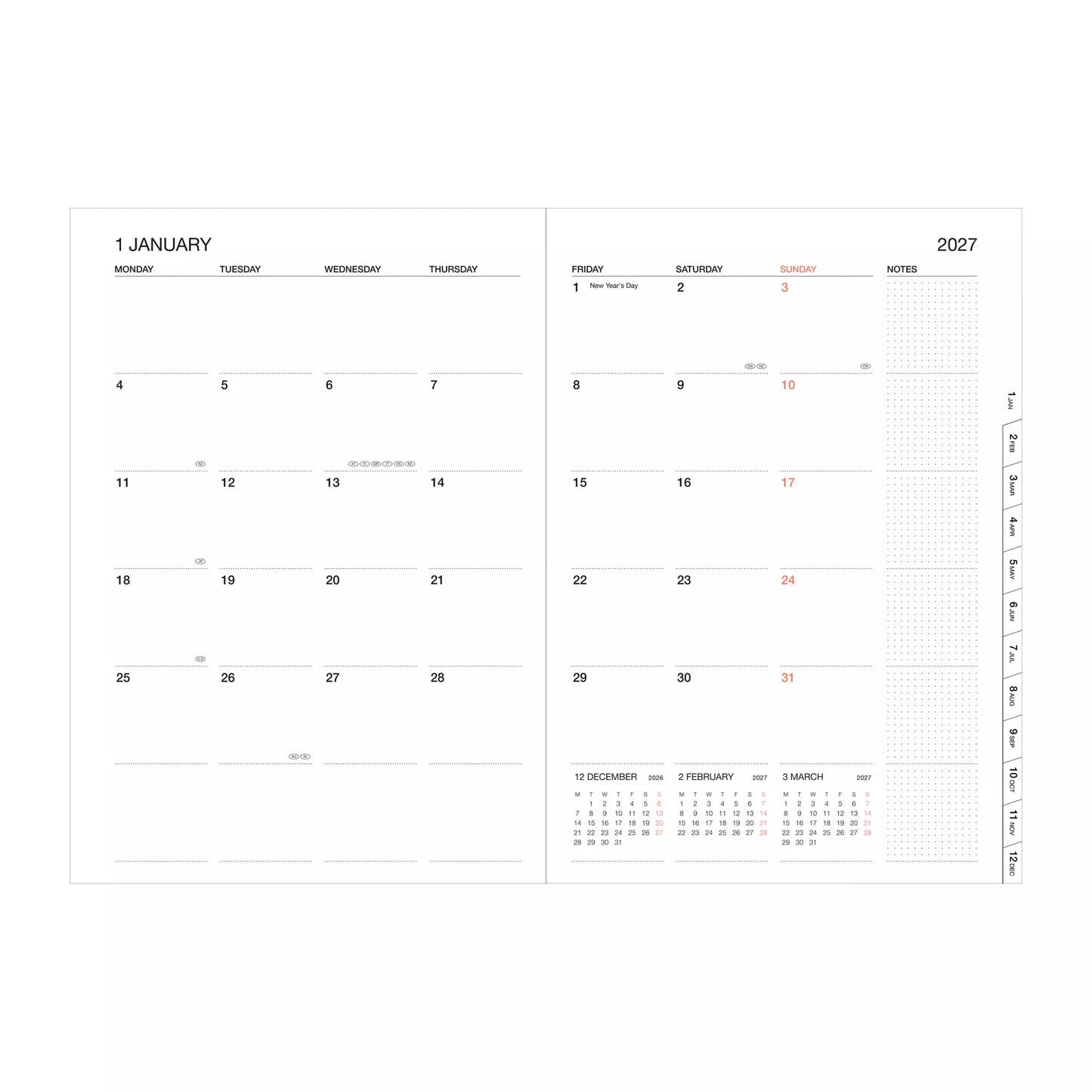 Mark's Inc Colors 2027 A6 Diary