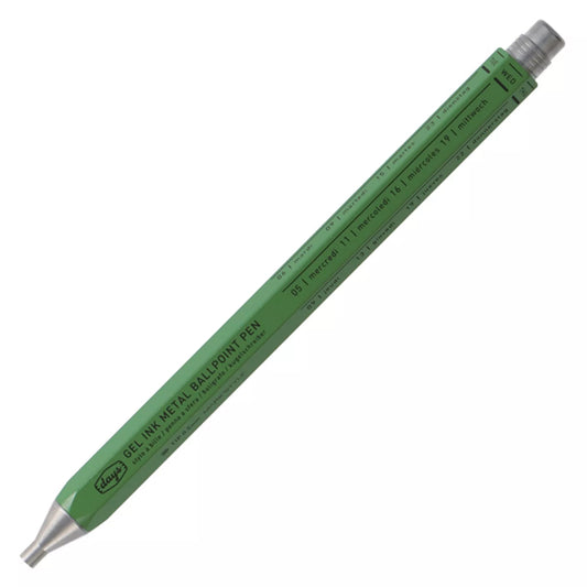 MARK'S INC.  Metal Gel Pen, Days - Green