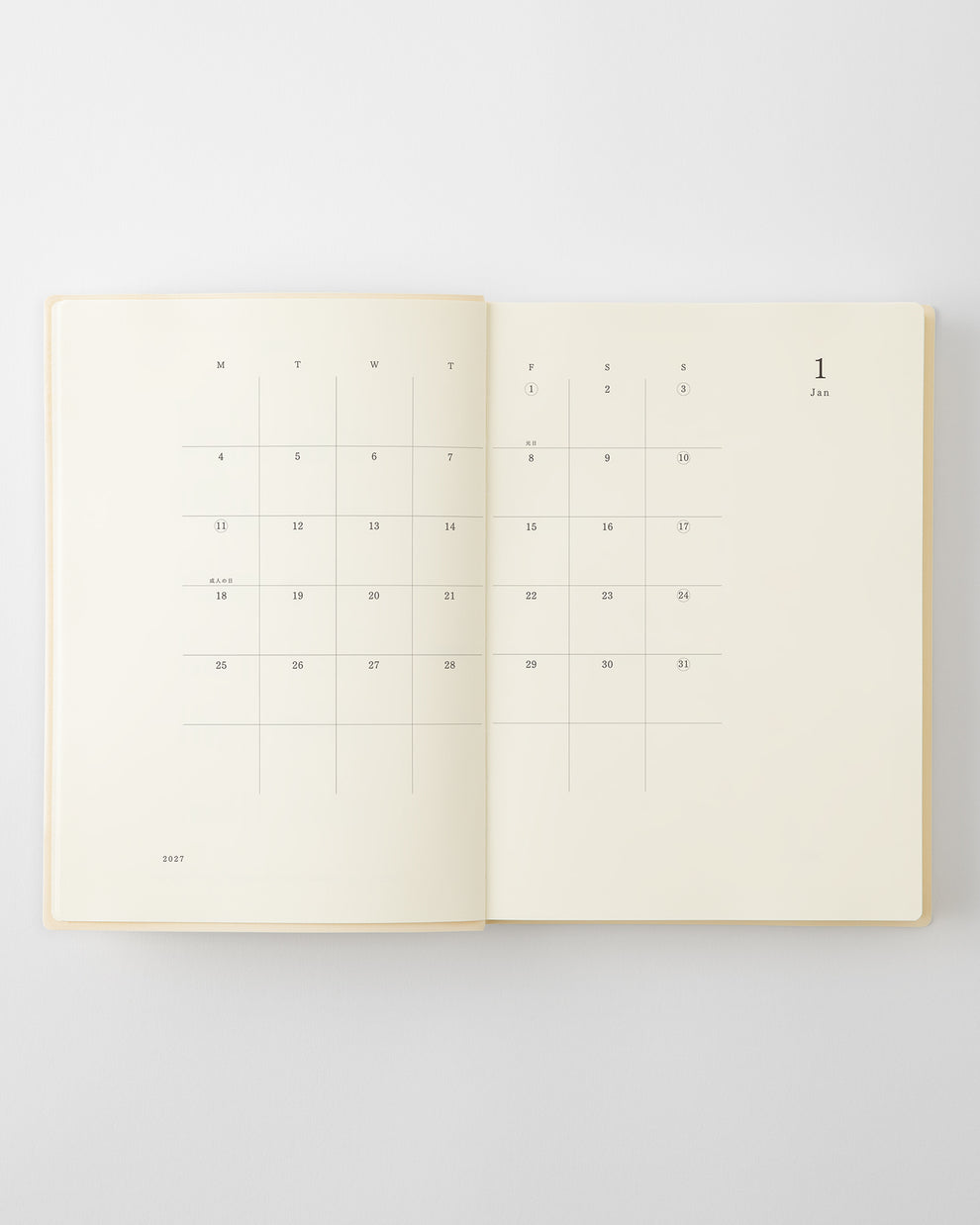 MD Product Notebook Diary 2027 A5 1 day 1 page
