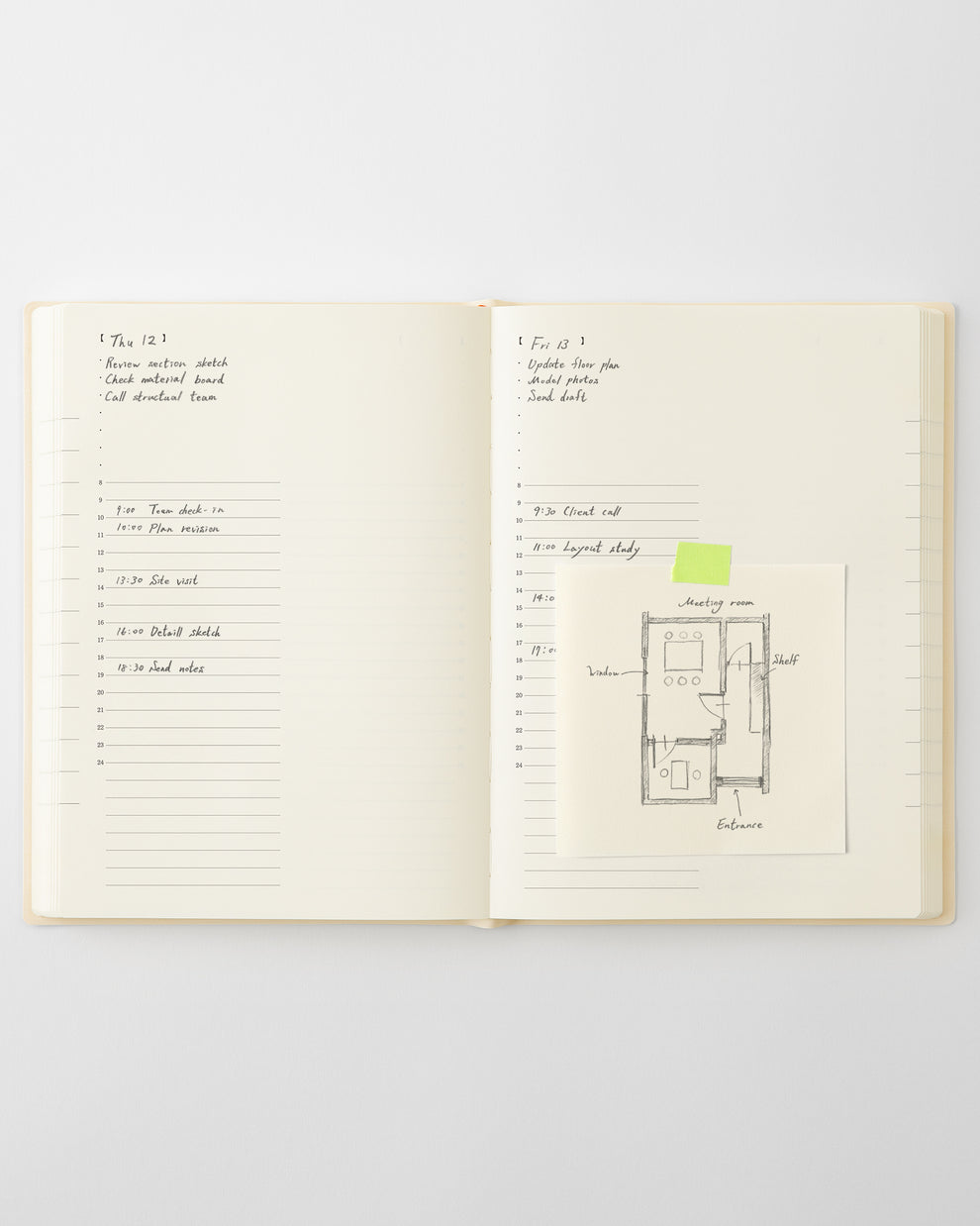 MD Product Notebook Diary 2027 A5 1 day 1 page