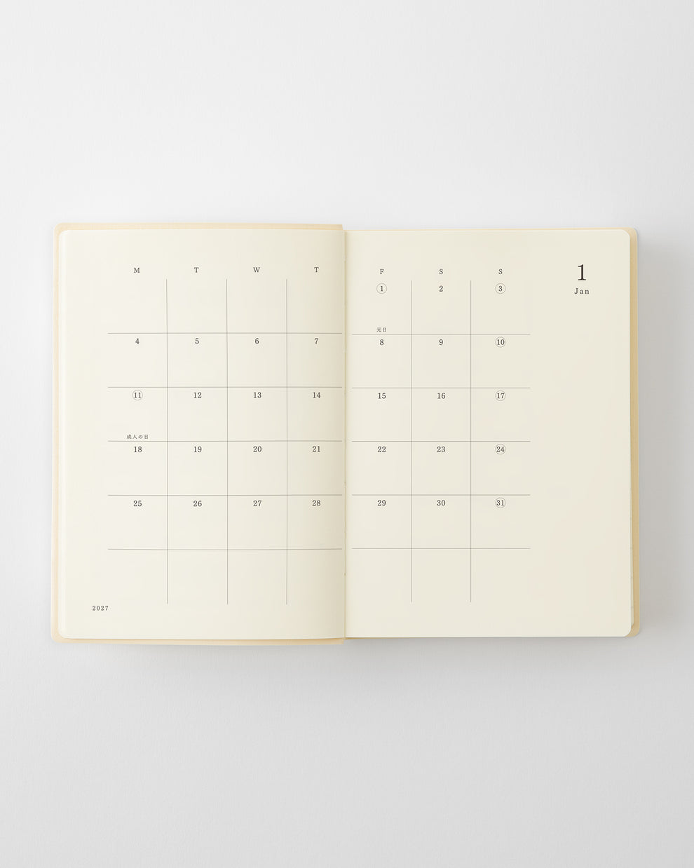 MD Product Notebook Diary 2027 A6 1 day 1 page