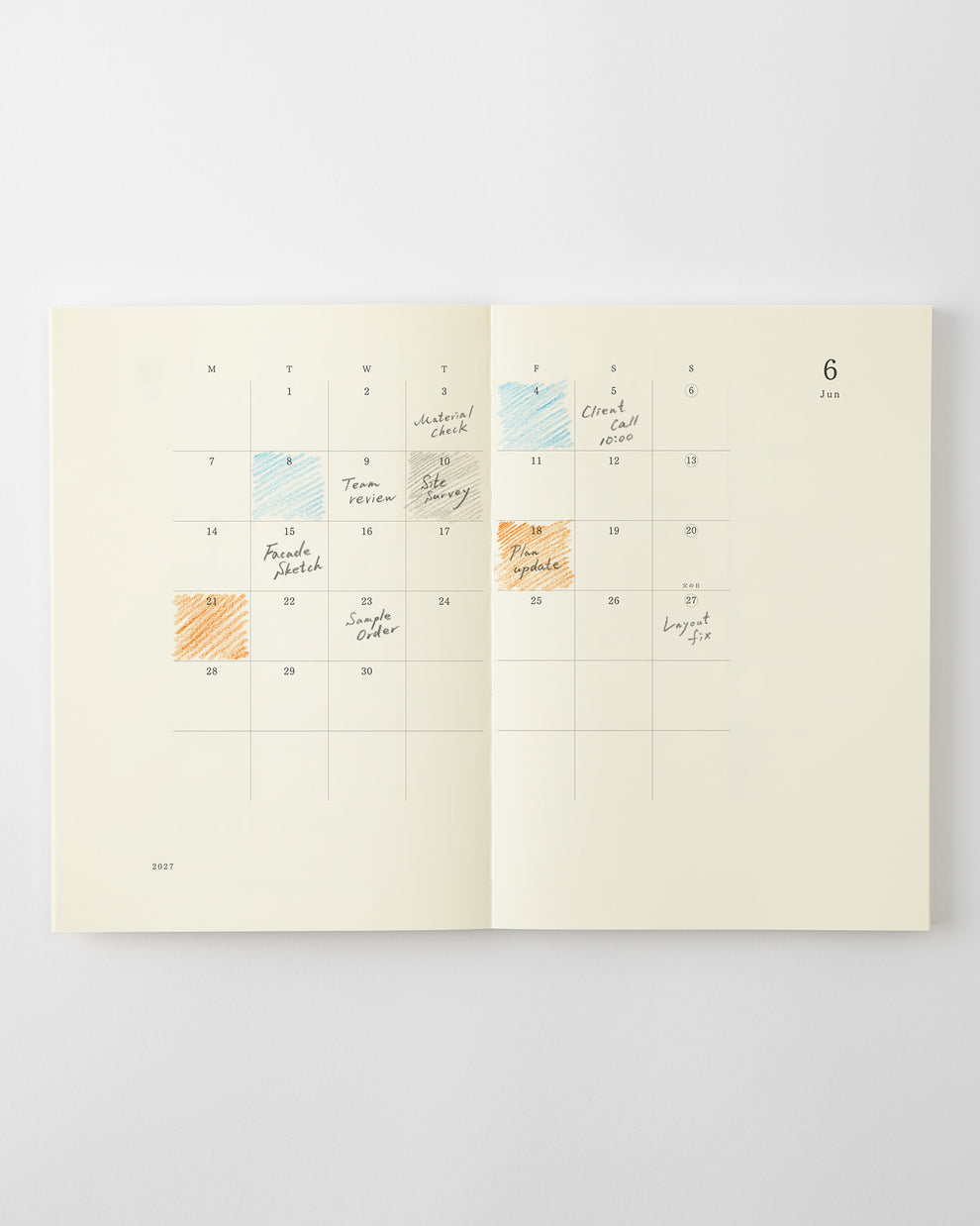 MD Product Notebook Diary 2027 A5