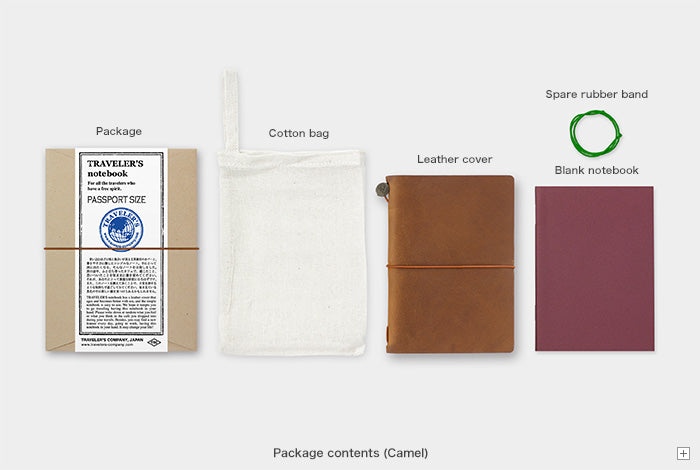 Traveler's Company Passport Size Notebook - Camel
