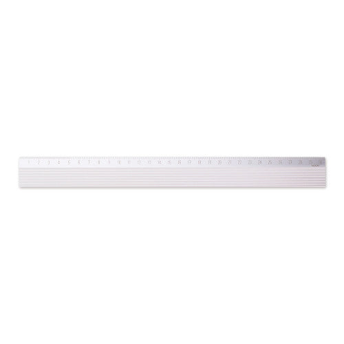 Midori Aluminum Ruler <30cm> Non-Slip Silver